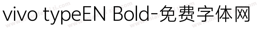 vivo typeEN Bold字体转换